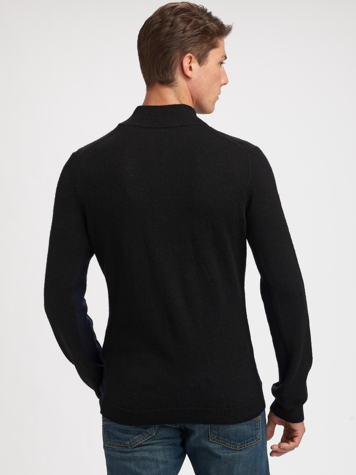 Download Lyst - Vince Mock Turtleneck in Black for Men