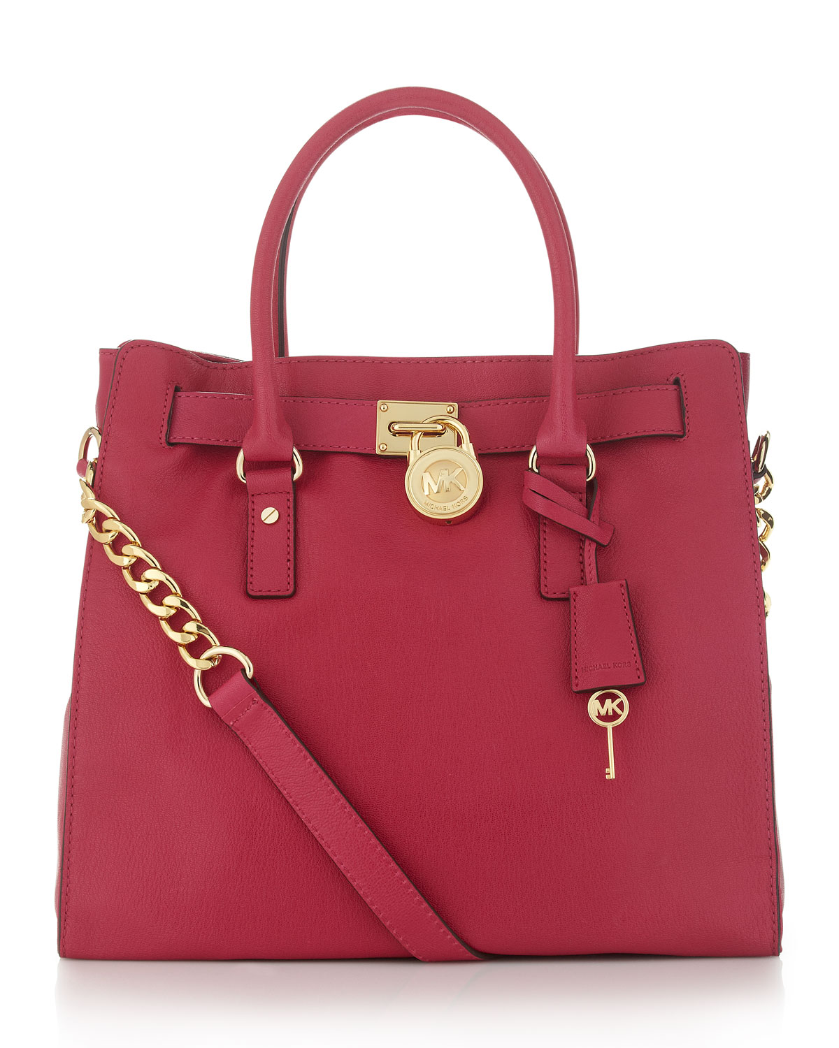 Lyst - Michael kors Hamilton Large Tote in Red