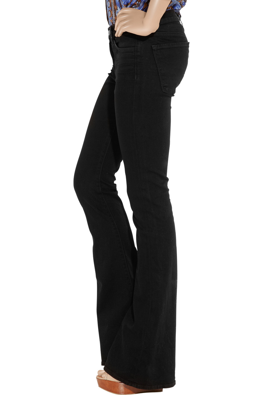 women black flared jeans