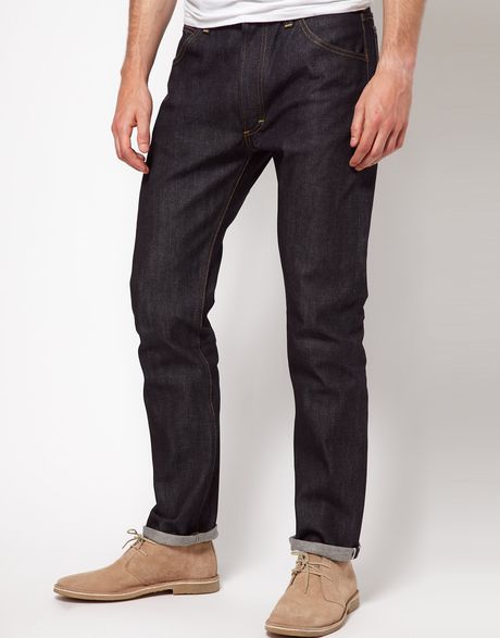 Lee 101 Rider Straight Kaihara Jeans in Blue for Men | Lyst
