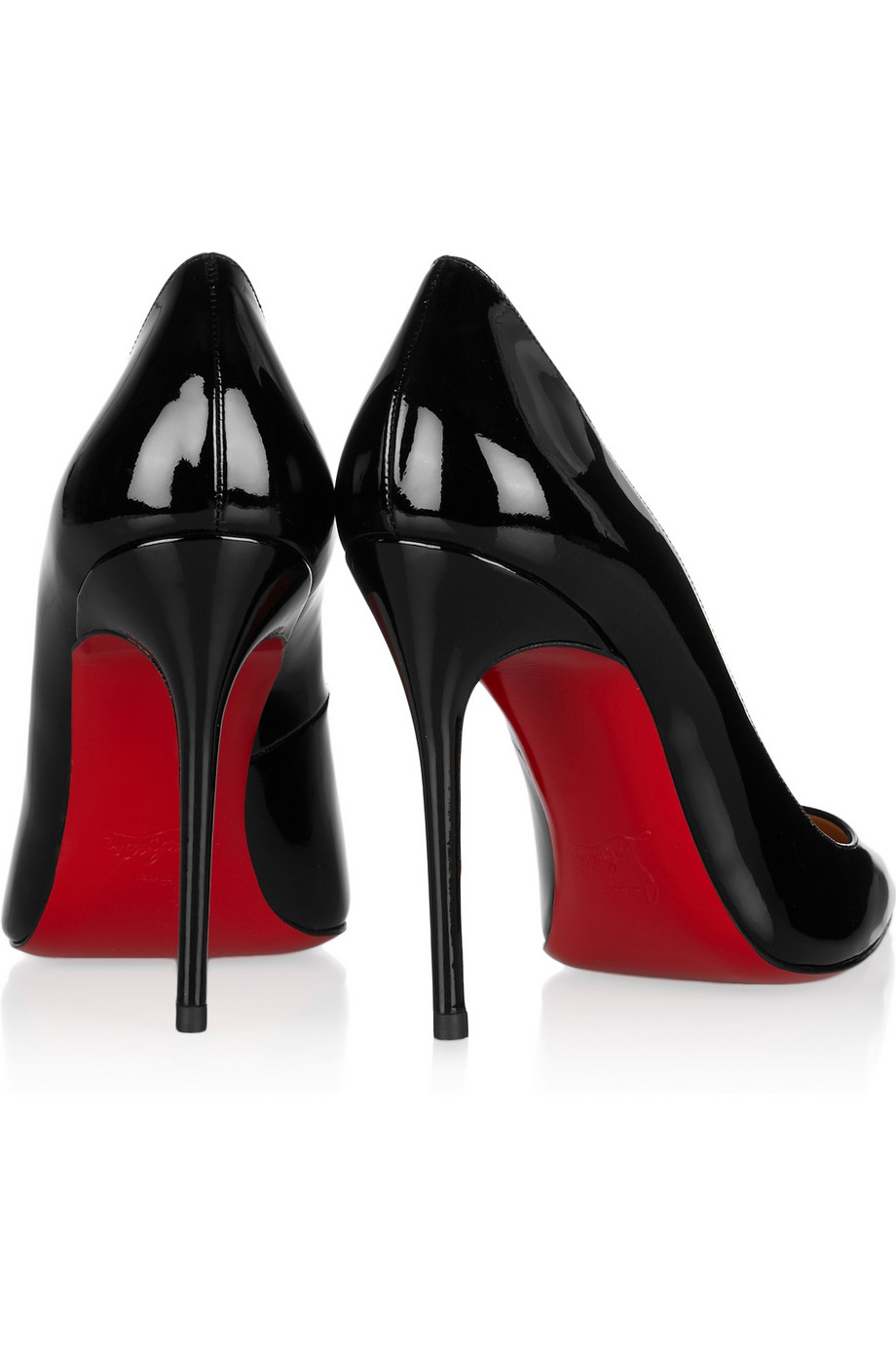 Lyst - Christian Louboutin Decollete 100 Patentleather Pumps in Black