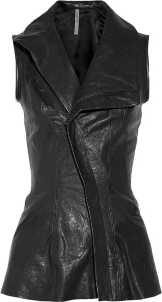 Todd Lynn Hunab Leather Vest in Black | Lyst