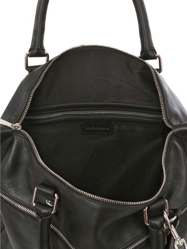 Lyst Dolce Gabbana Leather Lock Flat Tote Bag In Black For Men Gallery