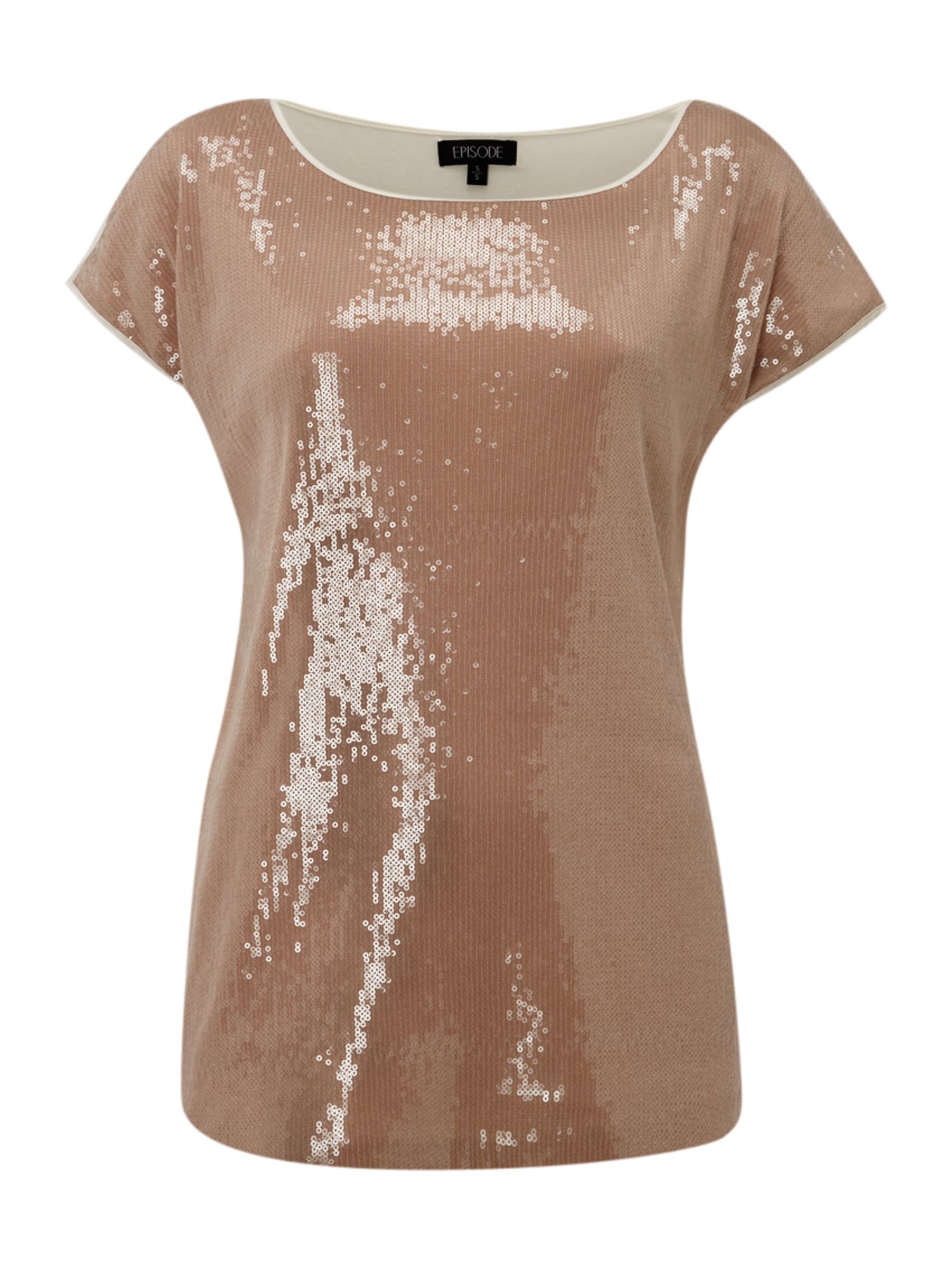 Episode Sequin Shell Top in Pink (blush) | Lyst