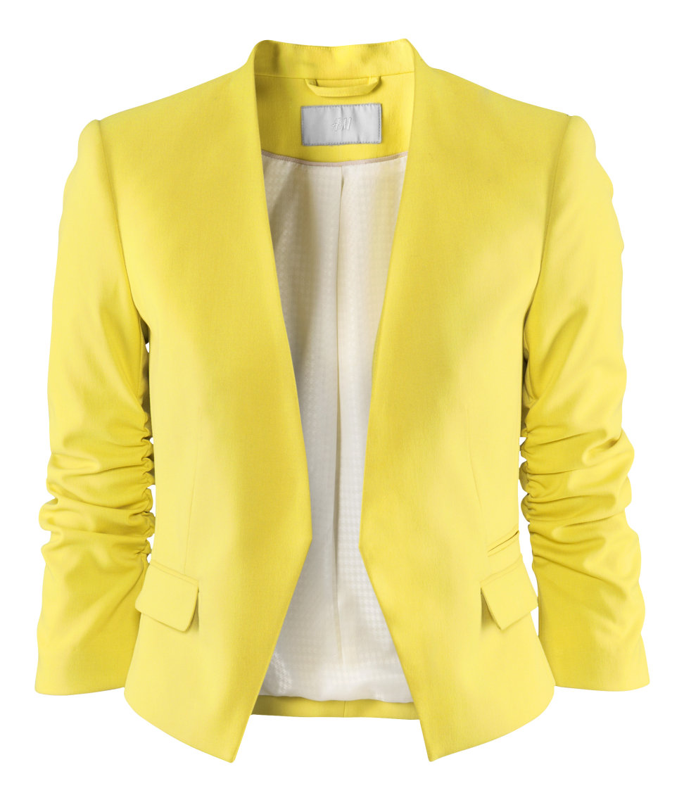 H&M Jacket in Yellow - Lyst