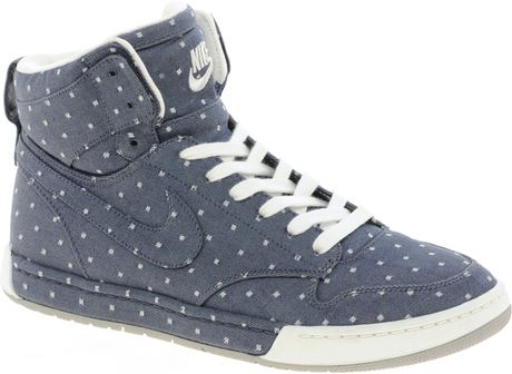Nike Air Royalty Hi Top Blue Trainers in Blue | Lyst