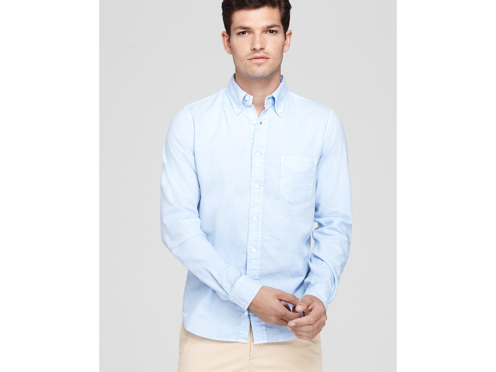 Lyst - Gant Rugger Magic Oxford Solid Sport Shirt Slim Fit in Blue for Men
