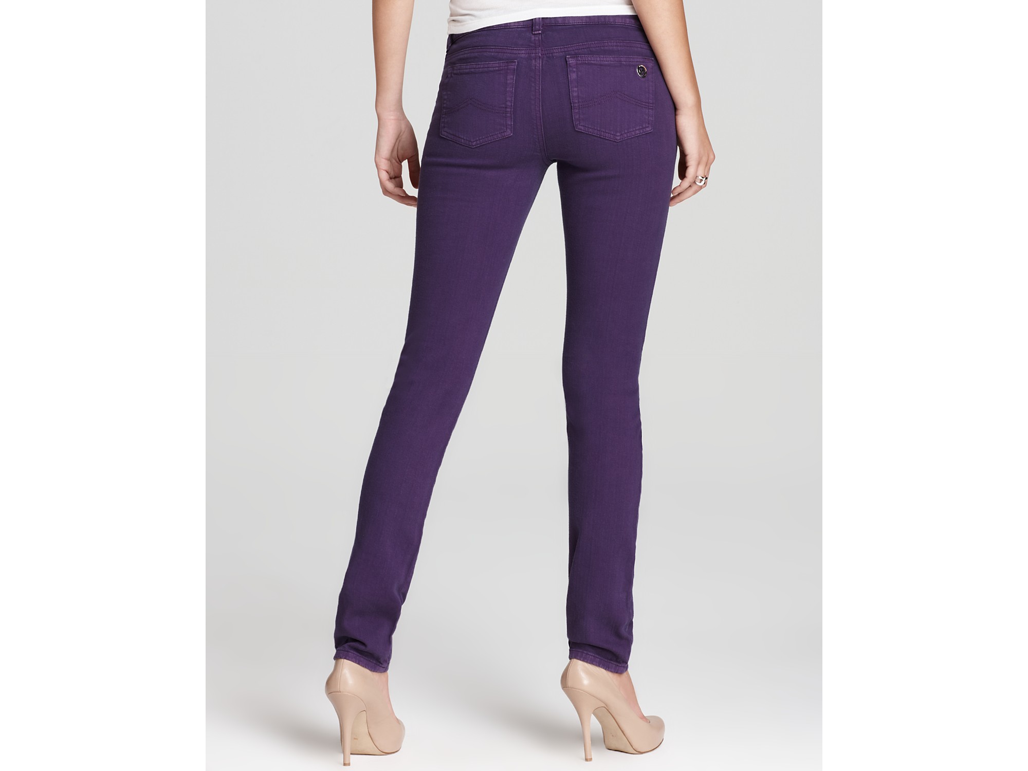 Michael Kors Michael Colored Skinny Jeans in Deep Purple (Purple) Lyst