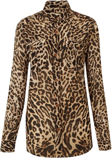 Denim & Supply Ralph Lauren Long Sleeve Leopard Print Shirt in Animal ...