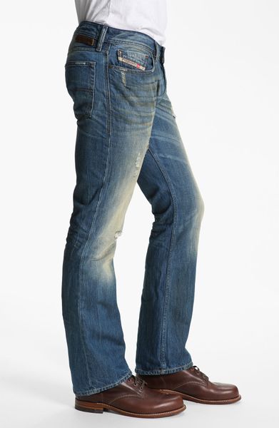 Diesel New Fanker Slim Bootcut Jeans in Blue for Men (0075i) | Lyst