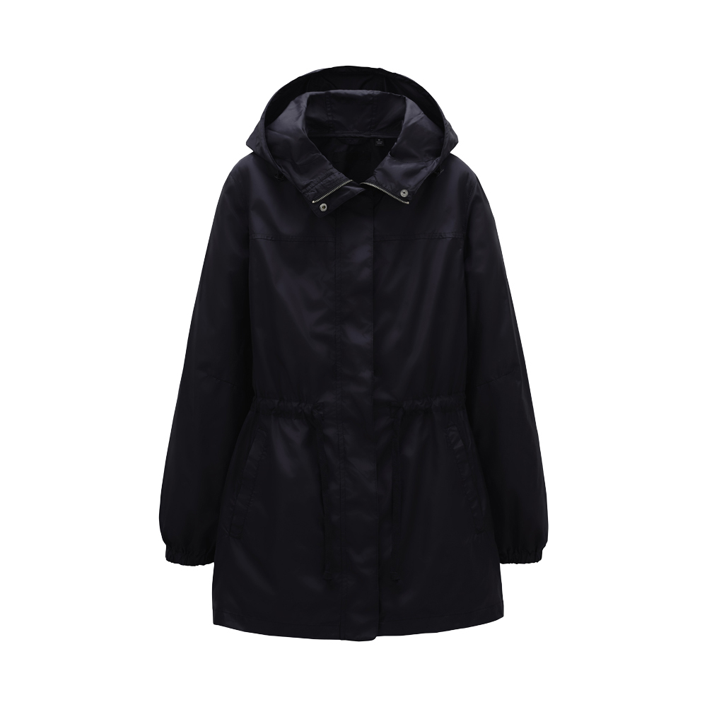 Uniqlo Women Light Zipup Parka in Black | Lyst