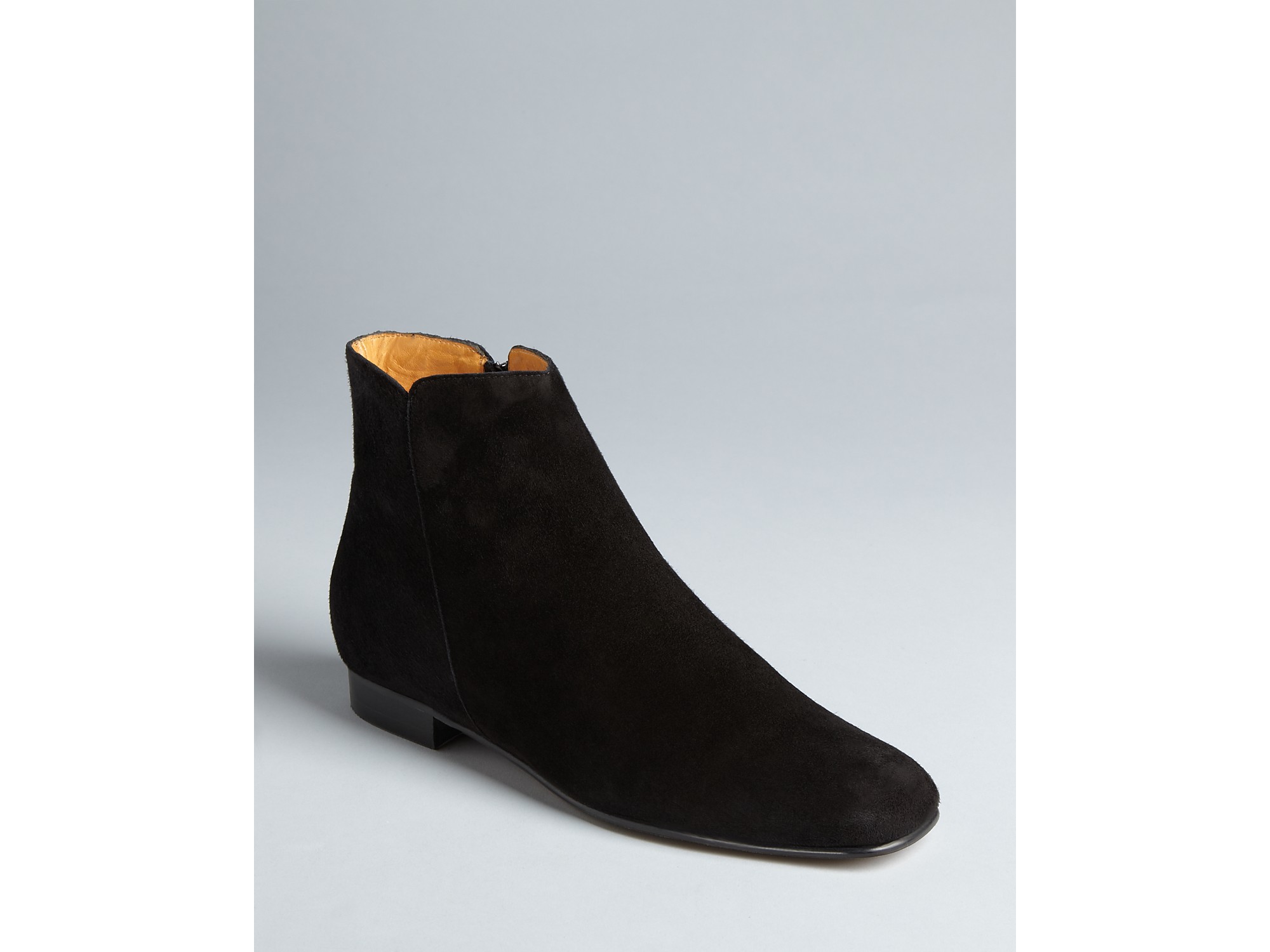 designer flat booties