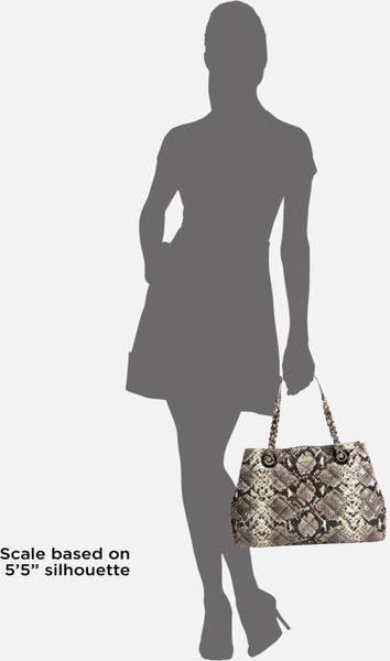 498 Kate Spade Gold Coast Maryanne Snake Python Quilted Leather Tote