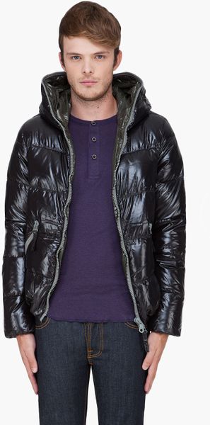 Duvetica Black Dionisio Hooded Jacket in Black for Men | Lyst