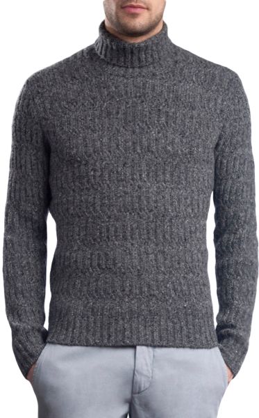 Malo Turtleneck Sweater in Gray for Men (grey) | Lyst