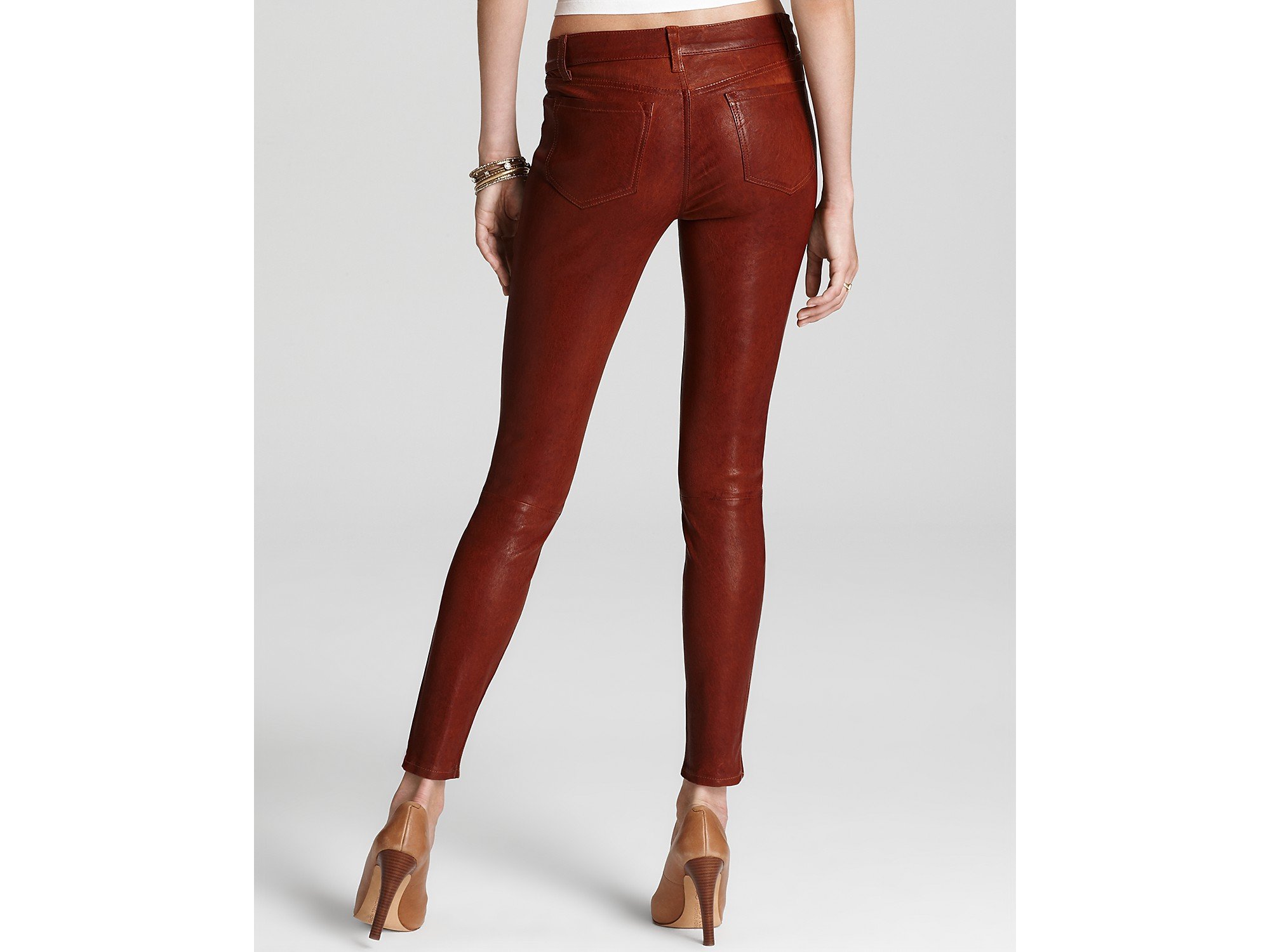 j brand leather skinny pants