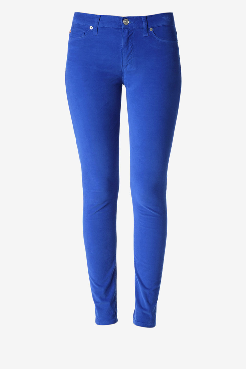 Hudson jeans Nico Mid Rise Super Skinny in Blue | Lyst
