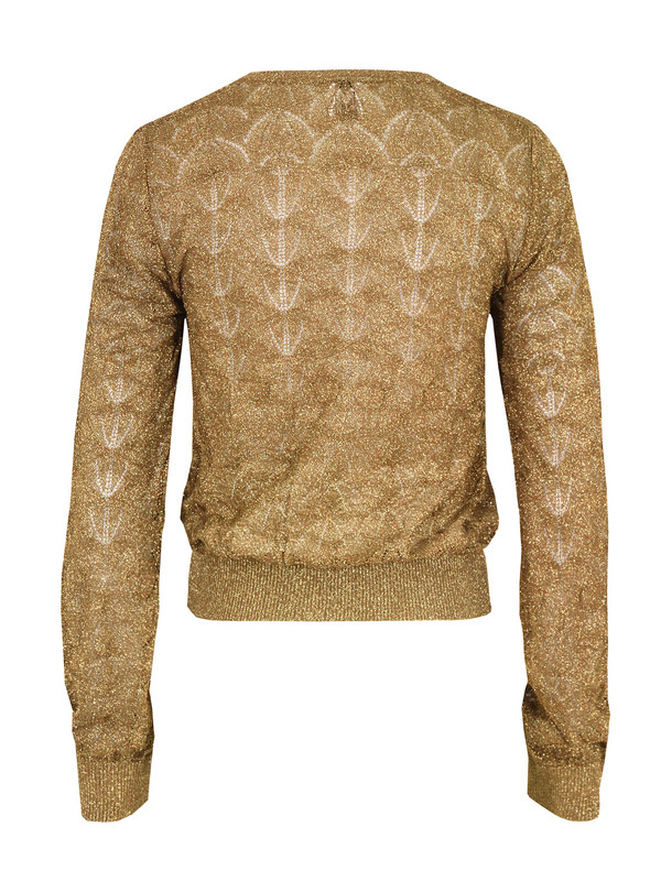 M missoni Gold Cardigan in Metallic Lyst