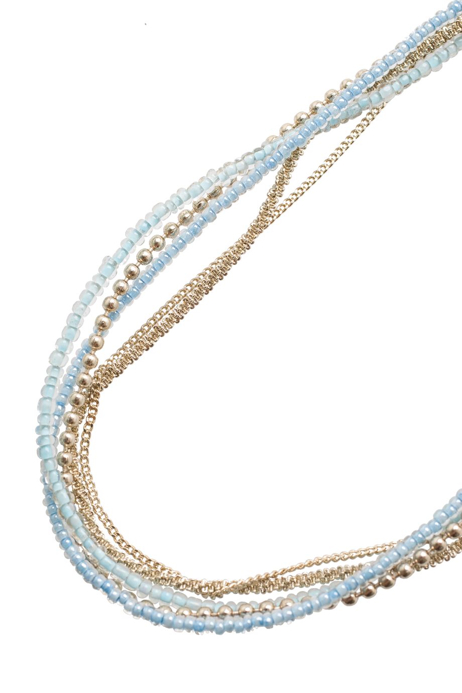 Lyst Maison michel Diana Slim Bead Amp Chain Headband in Blue