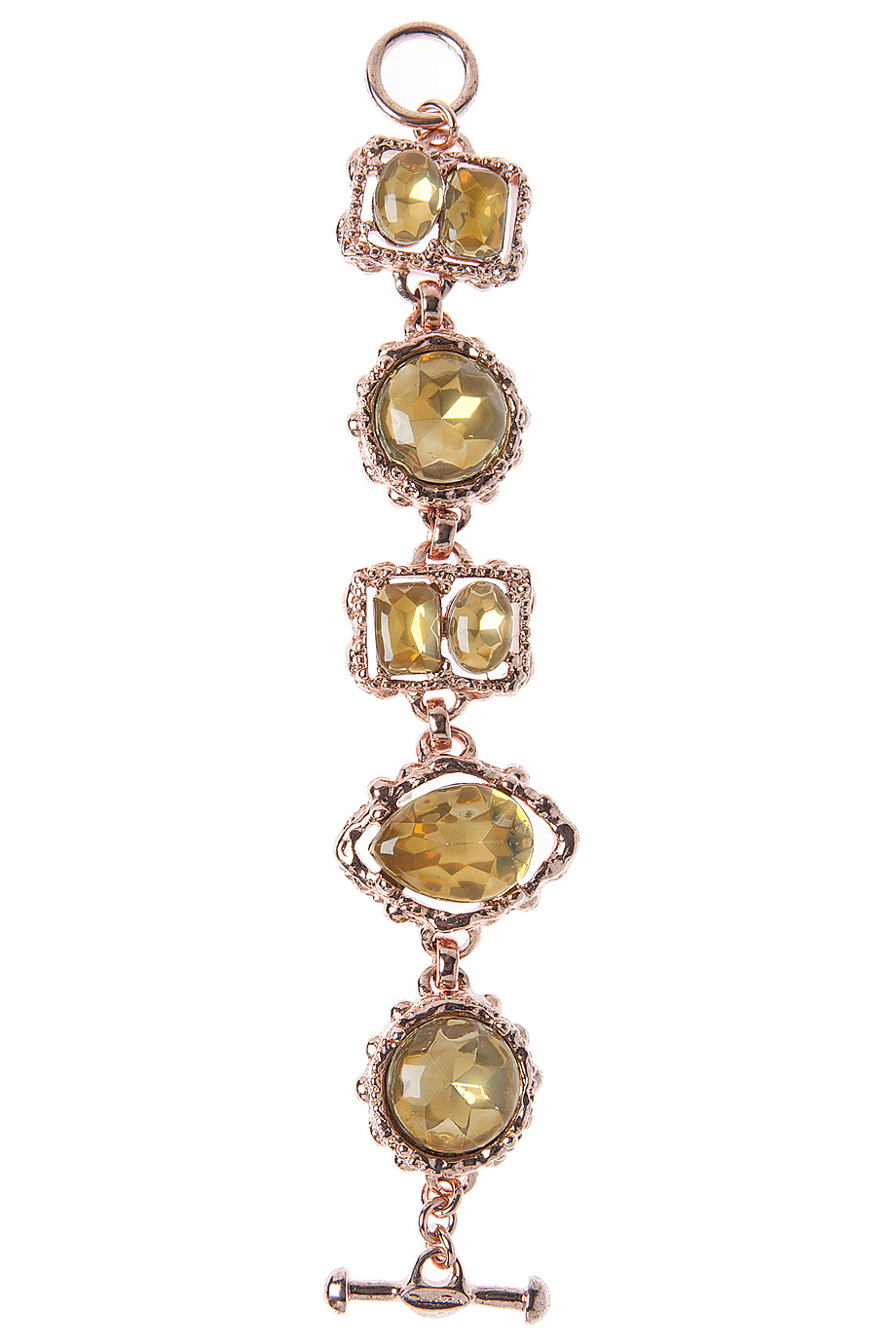 Lyst - Oscar De La Renta Rose Gold Crystal Bracelet in Pink