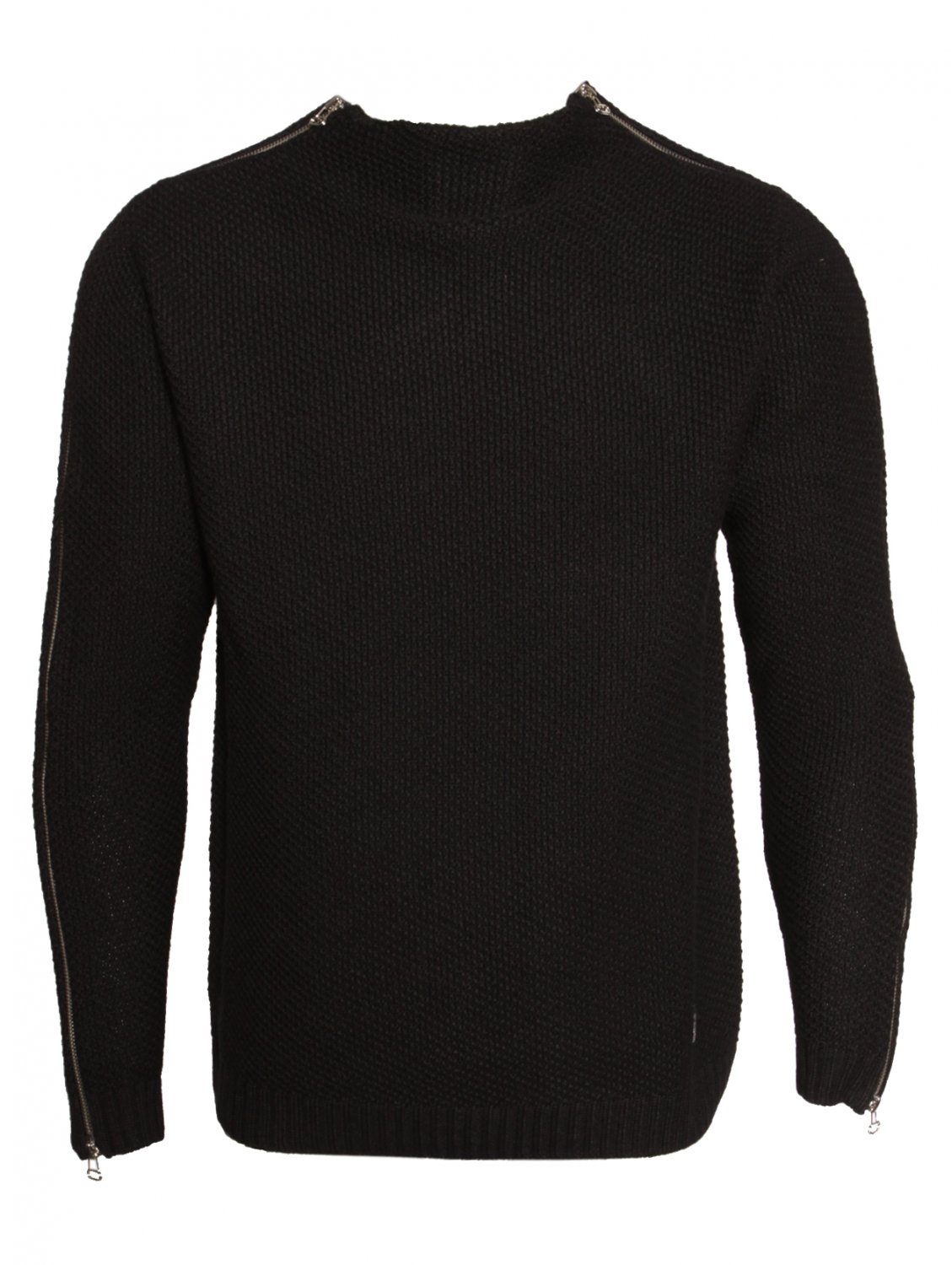 Balmain Zip Knitted Jumper in Black for Men | Lyst