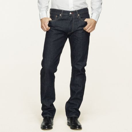 Ralph Lauren Black Label Straight-Fit Resin-Rinse Jean in Blue for Men ...