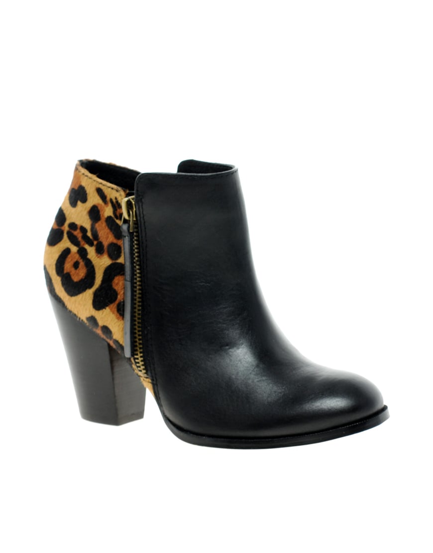 Aldo Cedrina Leopard Ankle Boots in Black (blackleopard) | Lyst