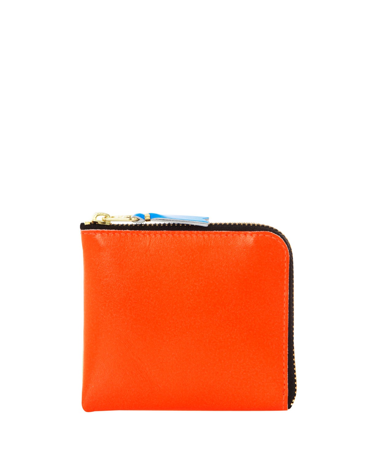 Comme Des Garçons Orange Contrast Fluorescent Half Zip Wallet in Orange ...