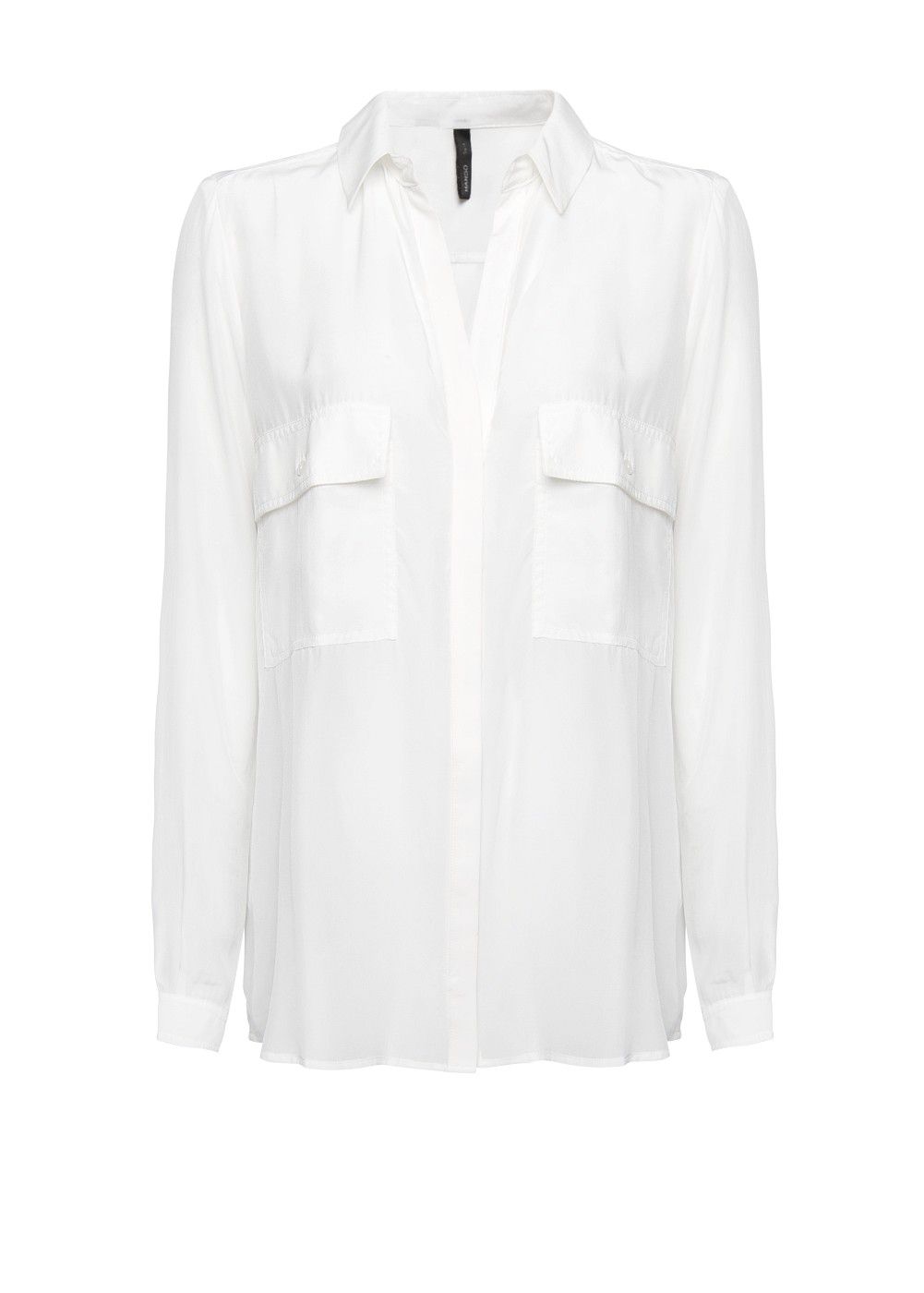mango silk shirt