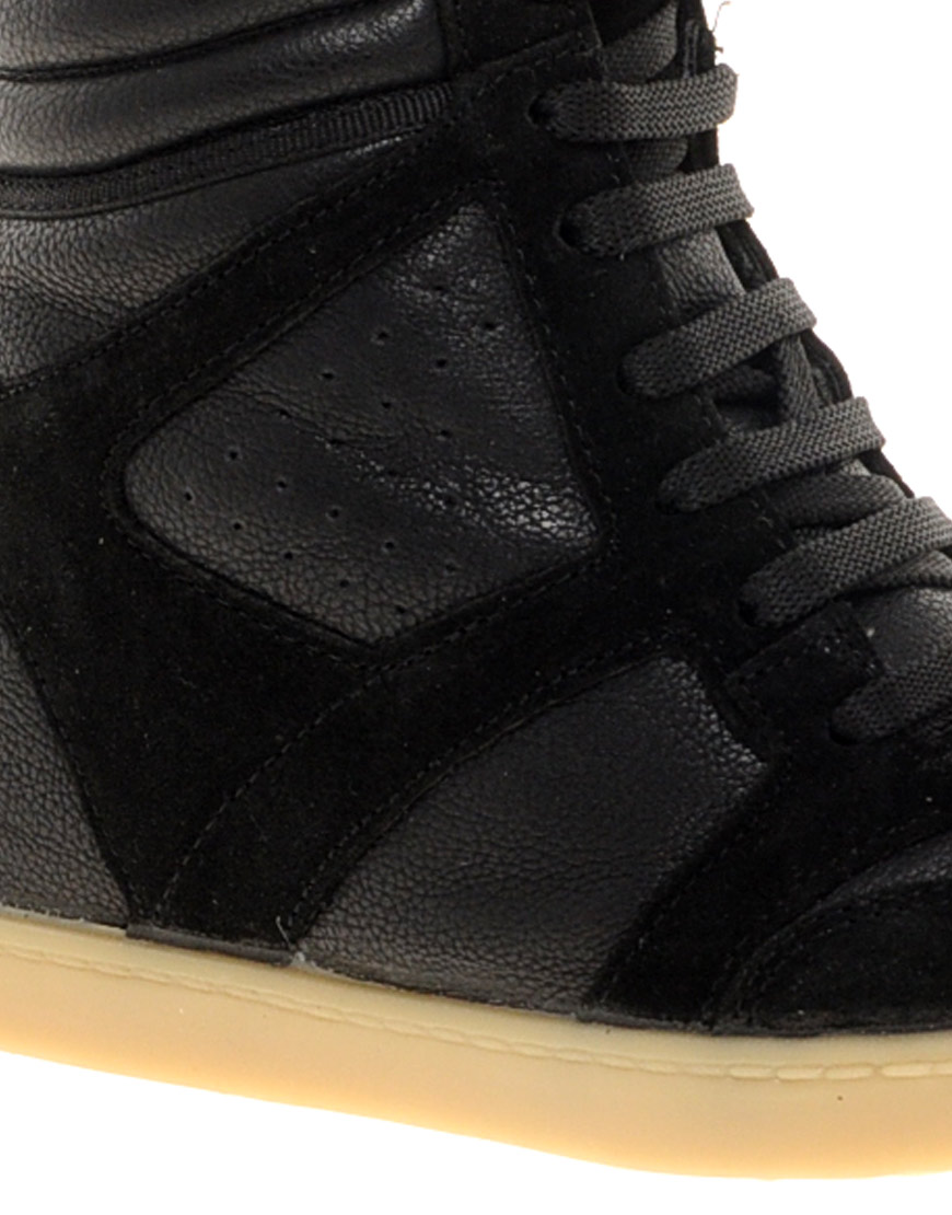 river island wedge trainers