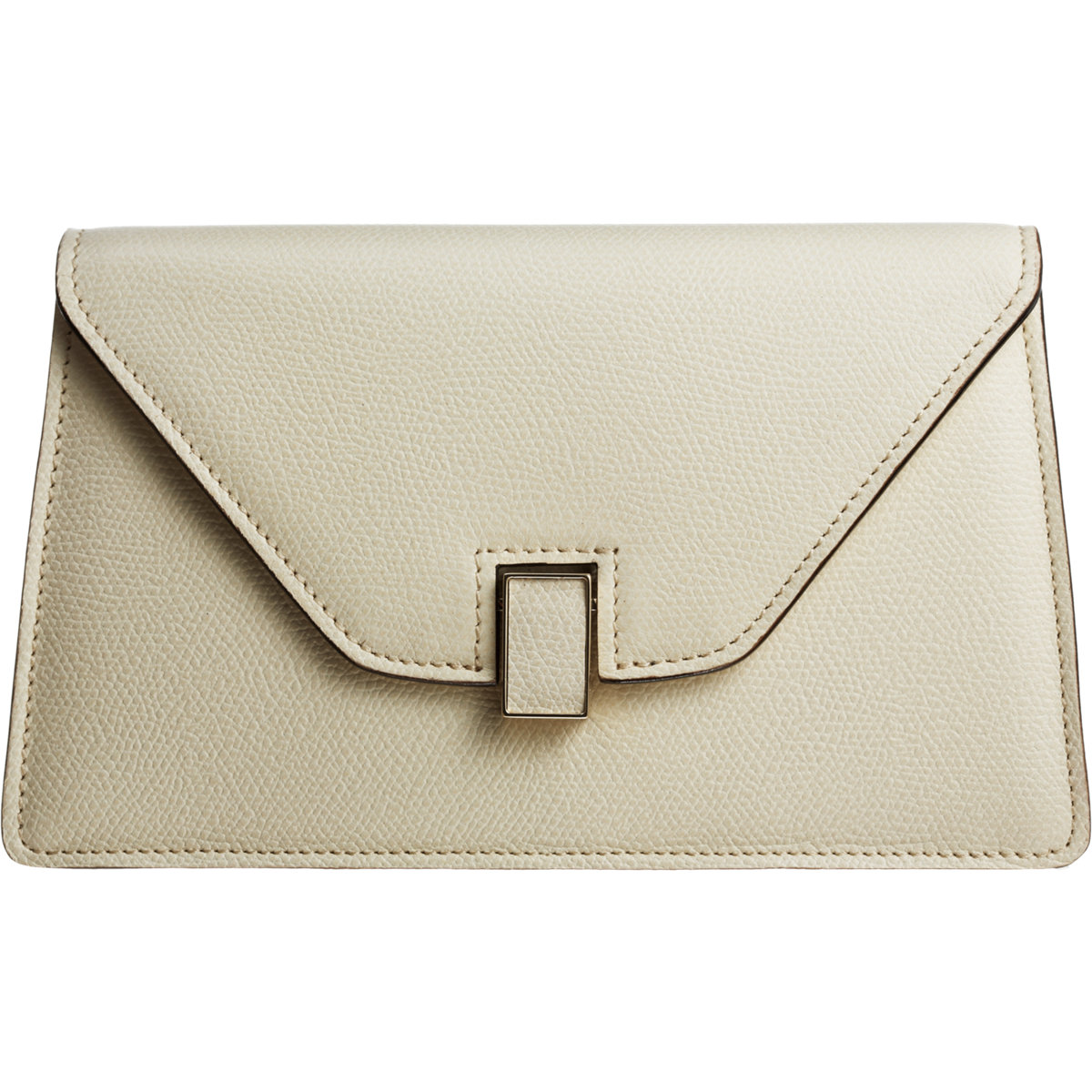 Valextra Isis Mini Clutch in White (gold) | Lyst