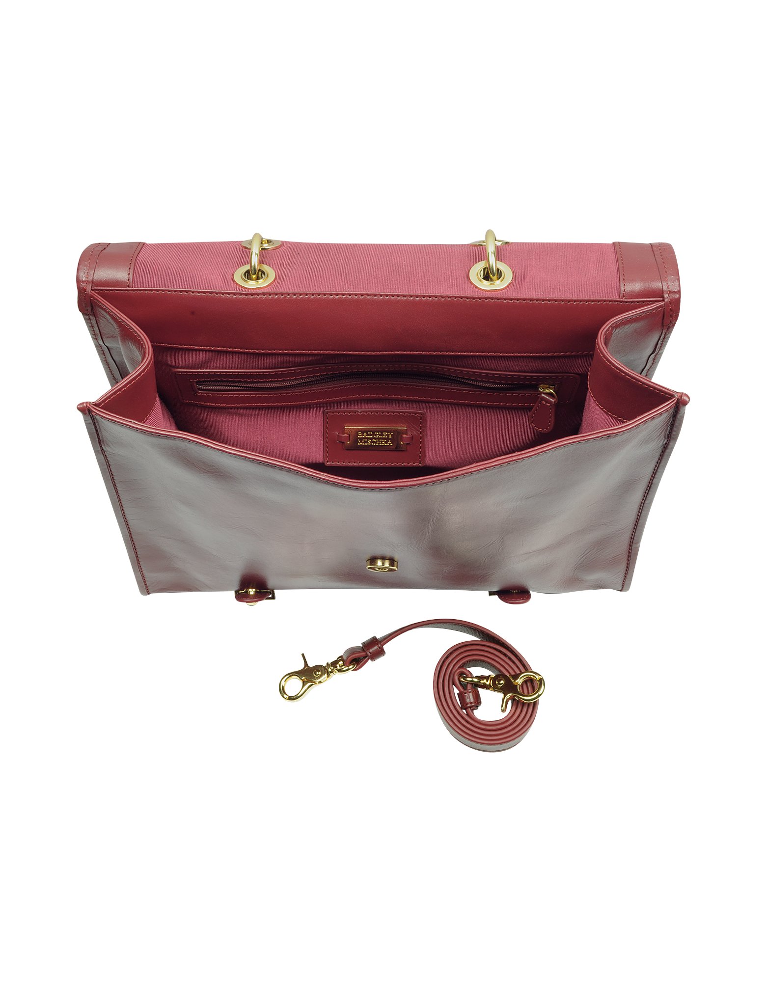 badgley mischka red purse