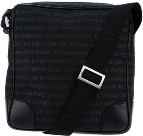 Emporio Armani Cross Body Bag in Black for Men | Lyst