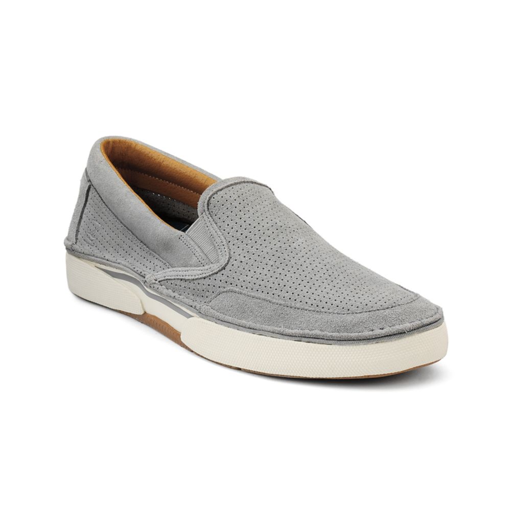 Sperry Top-sider Largo Perforated Loafers in Gray for Men (grey suede ...
