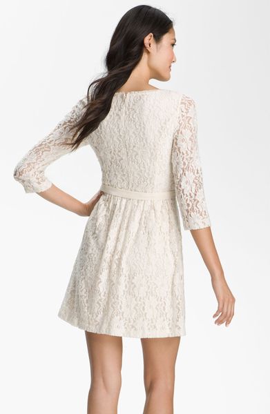 Kensie Lace Dress in White (birch) | Lyst