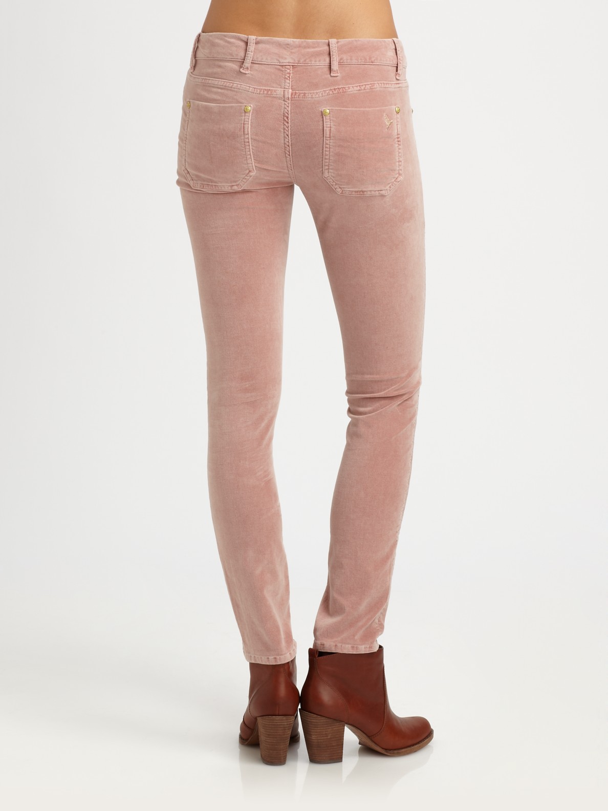 velvet skinny jeans