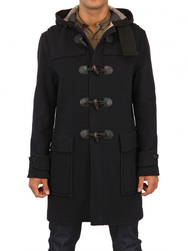 Lyst - Burberry Brit Double Wool Felt Montgomery Coat in Black for Men