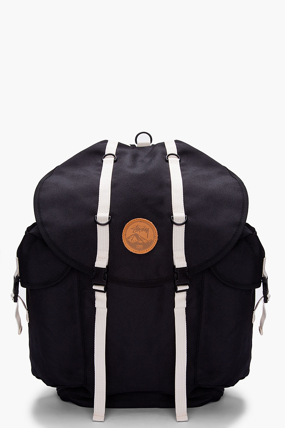 Lyst Stussy Black Double Strap Backpack in Black for Men