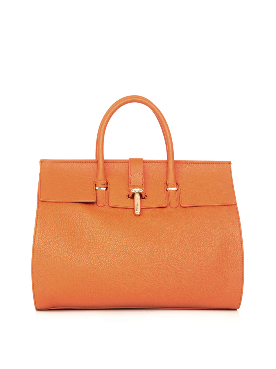 Balenciaga The Round Tube Bag in Orange | Lyst