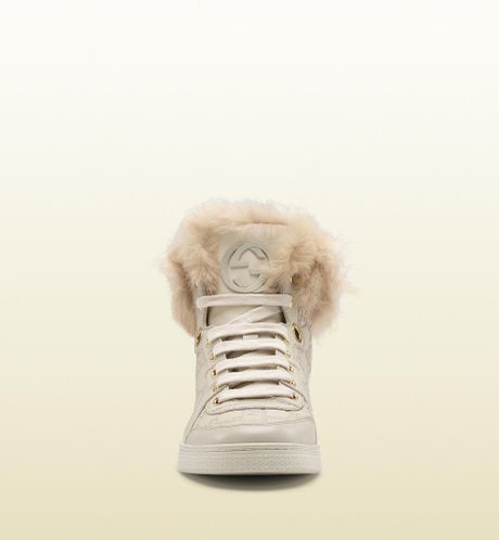 coda gucci sneaker interlocking fur
