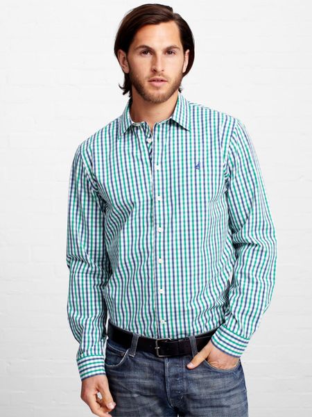 Thomas Pink Thomas Pink Flanker Check Shirt Greenwhite in Pink for Men ...