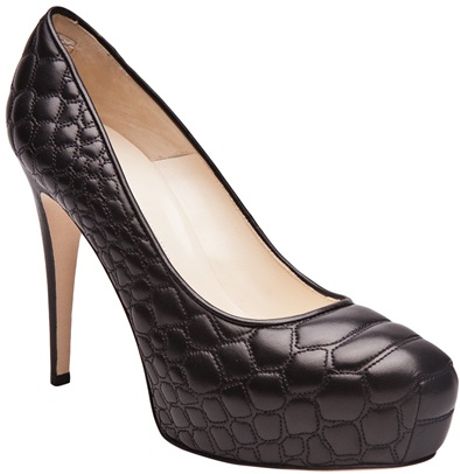 Brian Atwood Maniac Quilted Pump in Black | Lyst