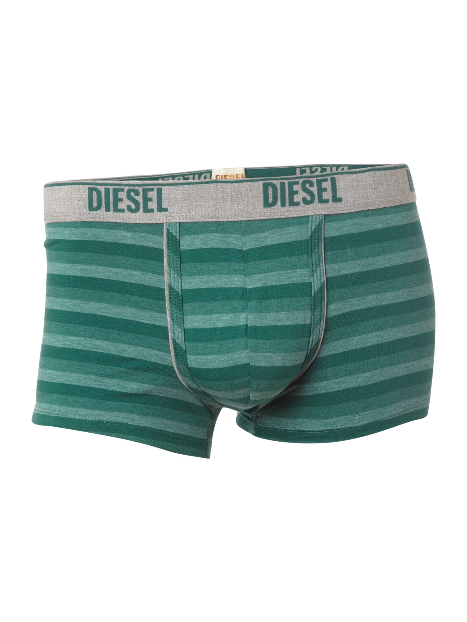 Diesel Faded Stripe Underwear Trunk in Green for Men | Lyst