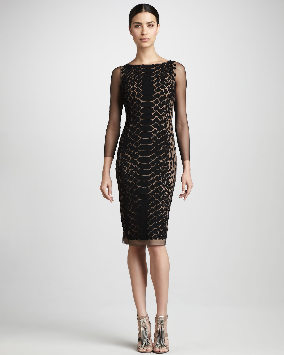 carmen marc valvo cocktail dress