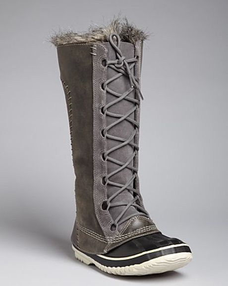 Sorel Tall Cold Weather Lace Up Boots Cate The Great in Brown (pewter ...