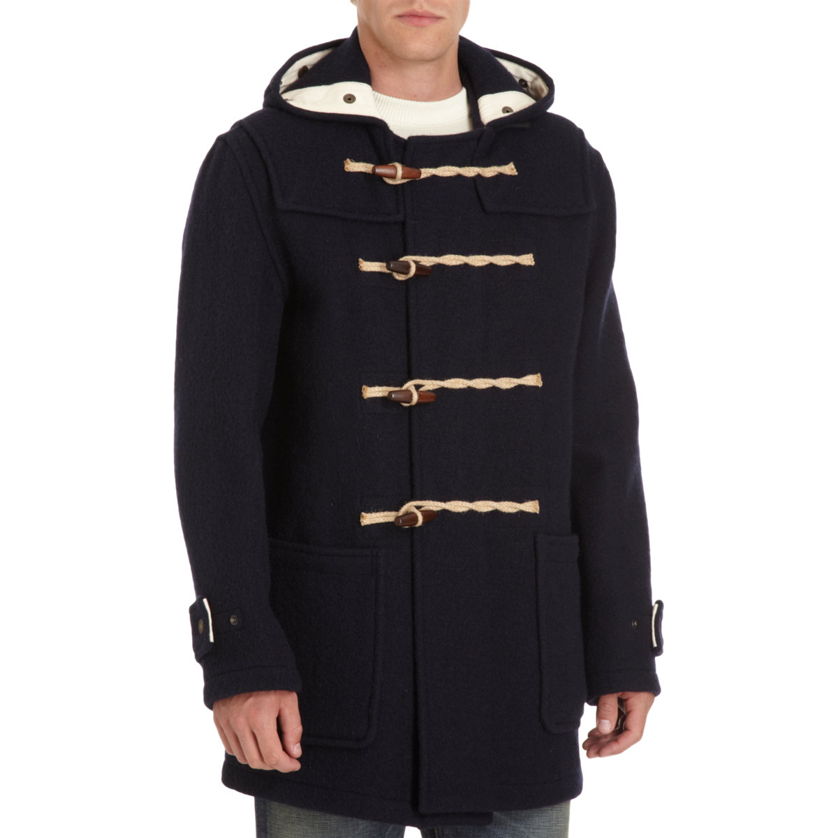 Gloverall Toggle Button Duffle Coat in Black for Men (Dark blue) Save
