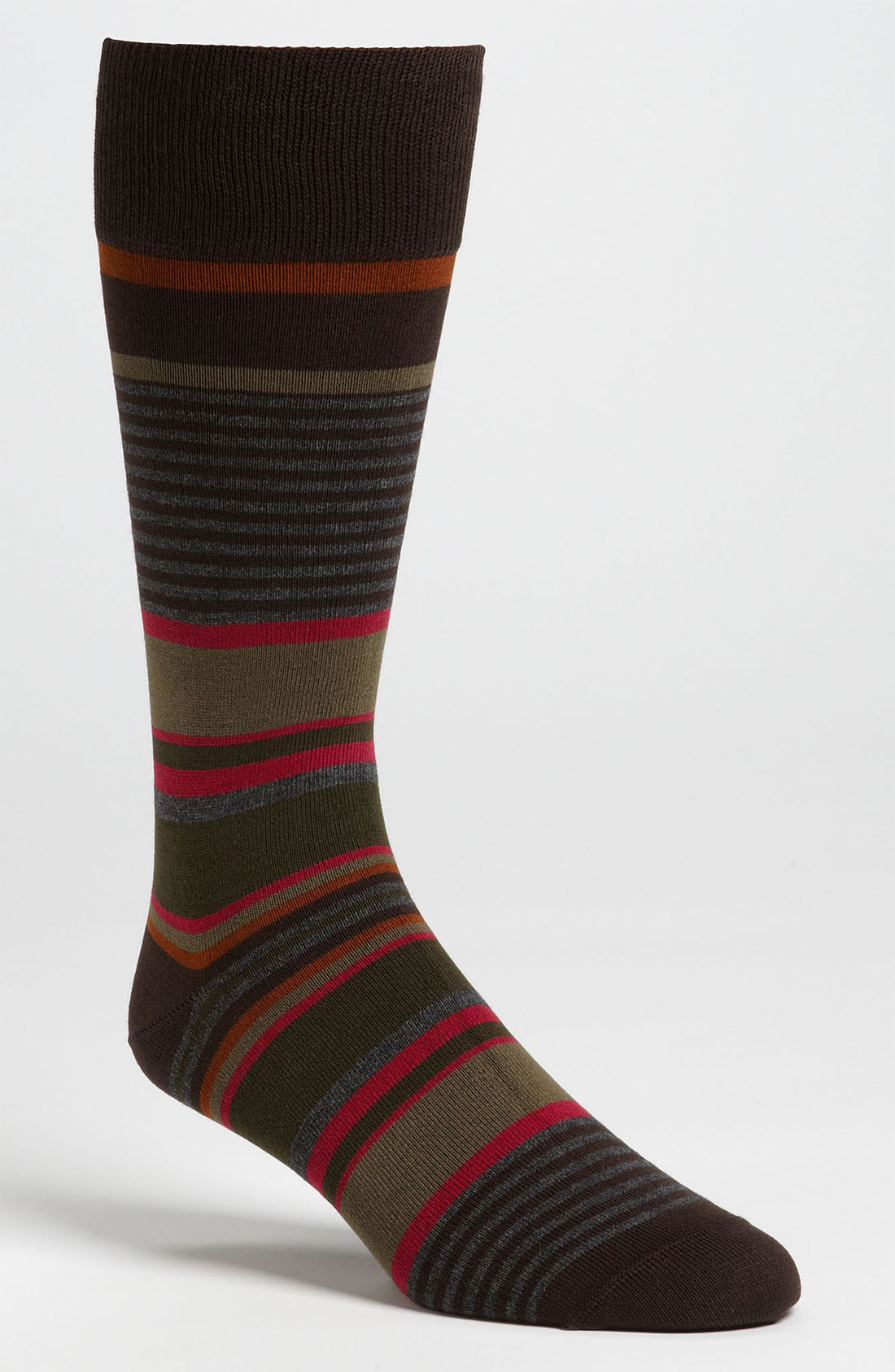 Paul Smith Accessories Stripe Socks in Green for Men (chocolate) | Lyst