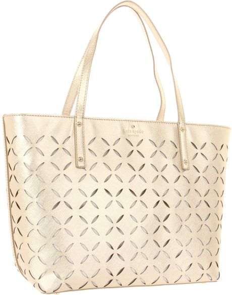 Kate Spade Kate Spade New York Spice Market Small Coal Gold Tote in ...