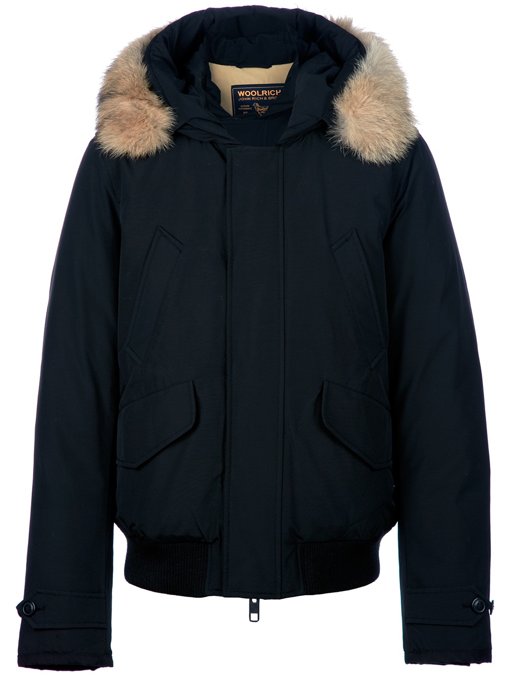 Woolrich Polar Bomber Jacket in Black for Men | Lyst
