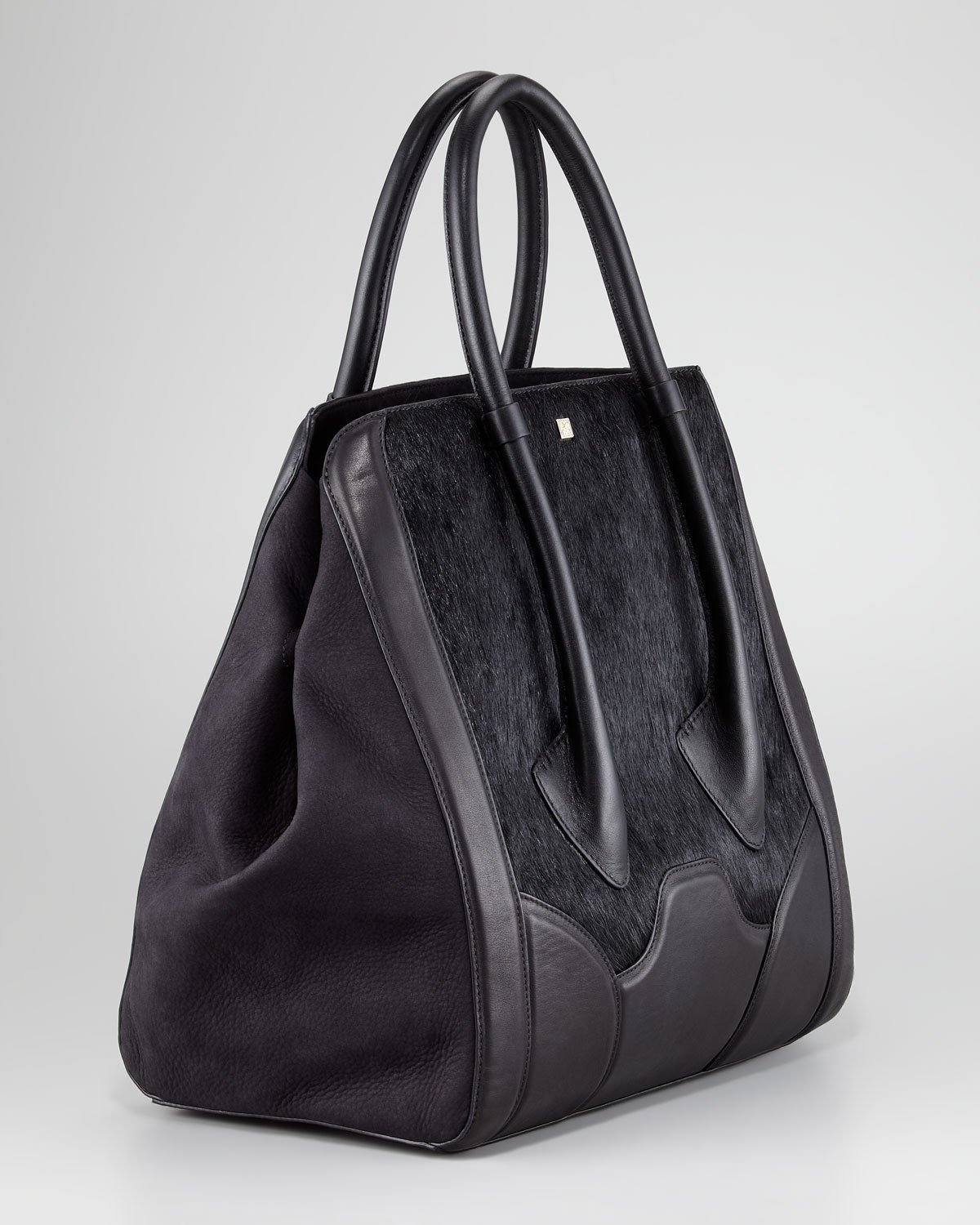 Pour la victoire Butler Calfhair Bag in Black | Lyst